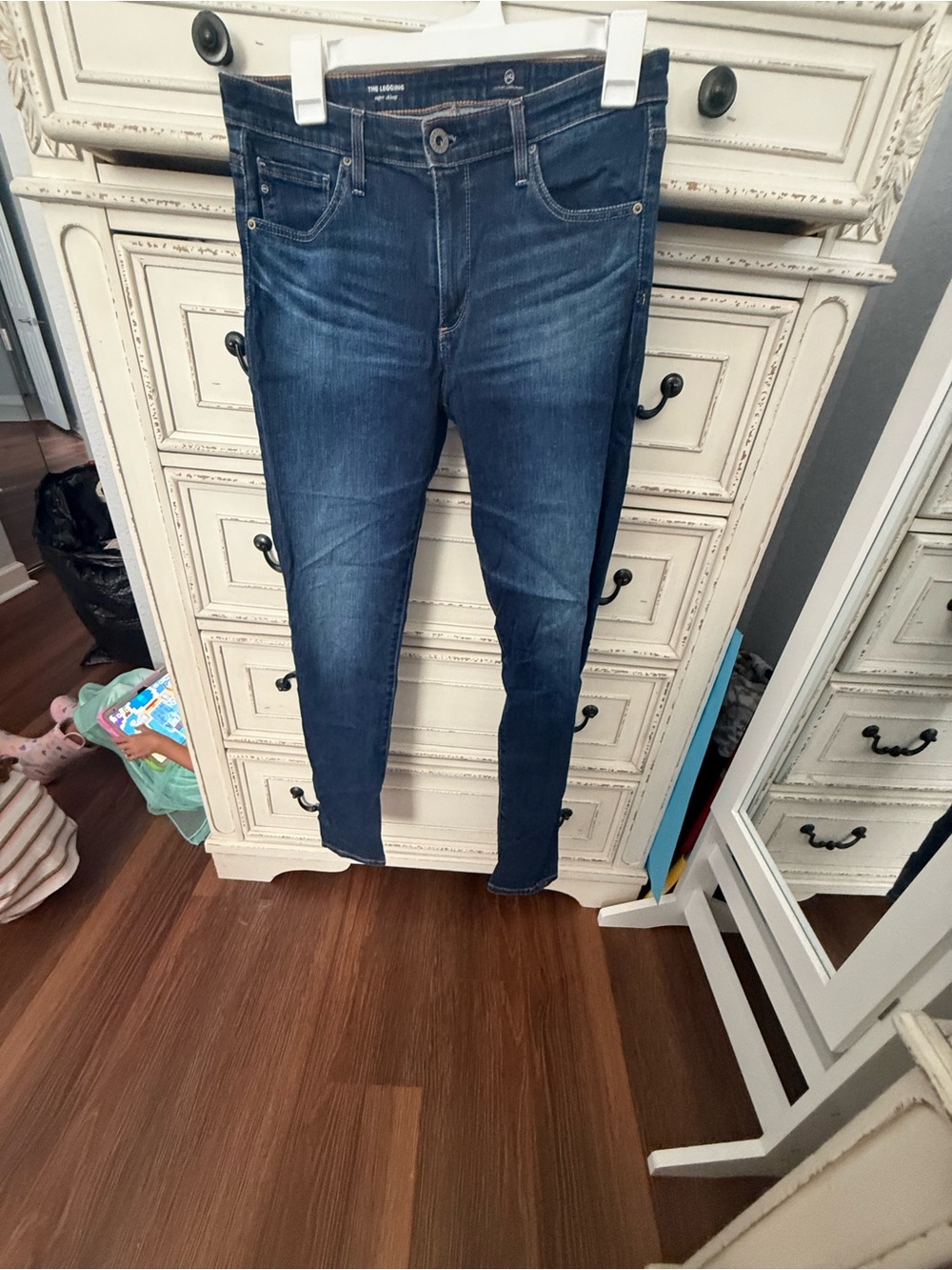 Agolde Women's Skinny Jeans in Dark Blue Wash